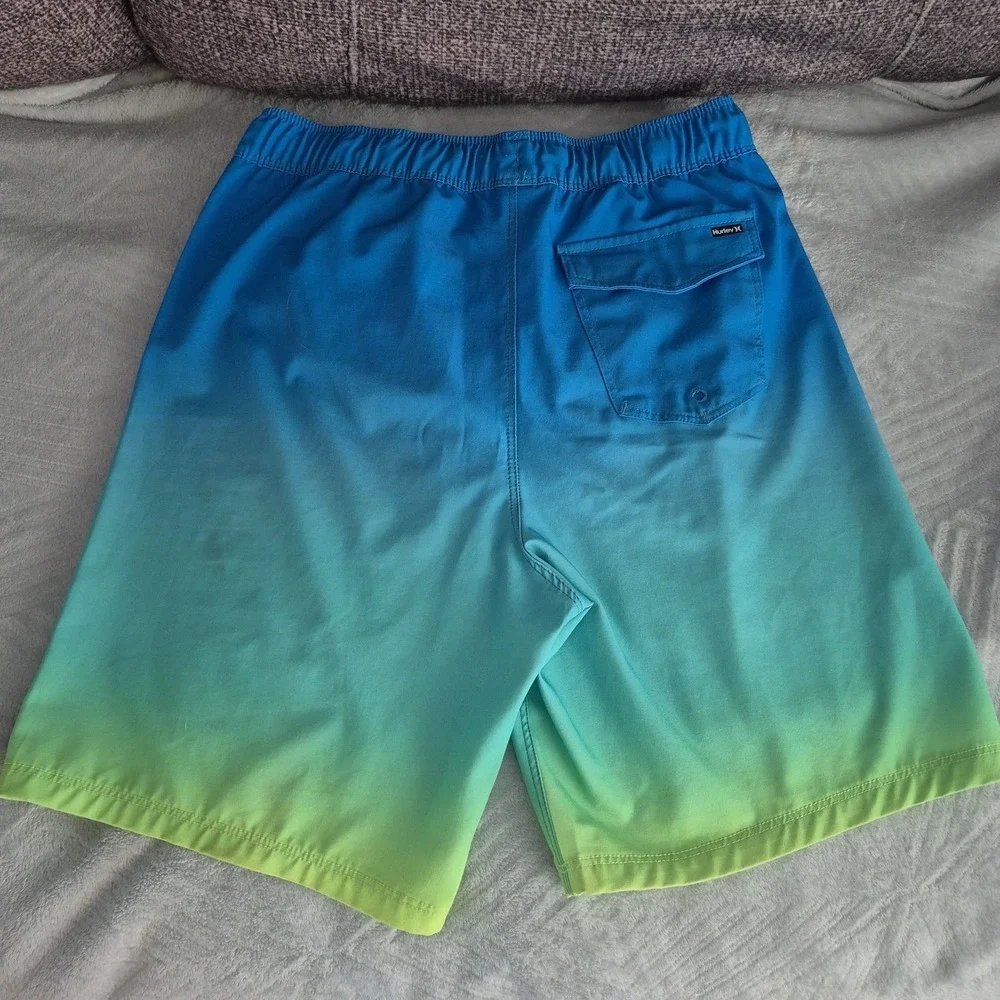 Hurley Boys XL 14/6 Pull-On Draw-Cord Back Pocket Swim Trunk